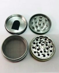 Metal herb grinder